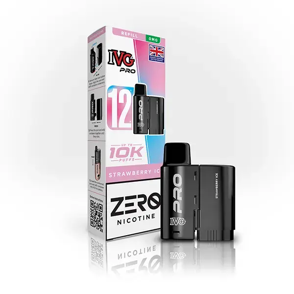 Strawberry Ice IVG Pro 12 Prefilled Pod | 0mg